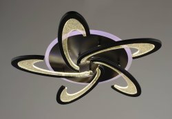 Люстра светодиодная Sirius S5802/5 BK 72W LED RGB с пультом+диммер