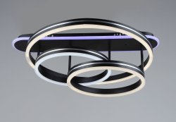 Люстра светодиодная Sirius S845/3H BK 86W LED RGB с пультом+диммер