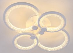 Люстра светодиодная Sirius 65593/2+2 WT 108W LED с пультом+диммер