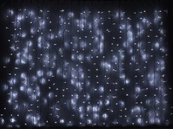Гірлянда зовнішня світлодіодна Delux Curtain 1520LED 2х7м (білий/білий) 