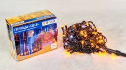 Гирлянда внешняя светодиодная Delux Icicle 108LED 2x1m 27 бел flash желт/черн IP44