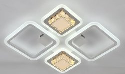 Люстра светодиодная Sirius 71982/2+2 WT 144 W LED с пультом+диммер