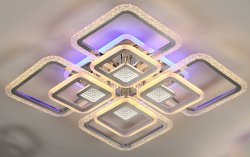 Люстра светодиодная Sirius 19893/4+4+1 А CR 216W LED с пультом+диммер