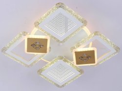 Люстра светодиодная Sirius 04993/4+2+1 WT+GD 94W LED с пультом+диммер