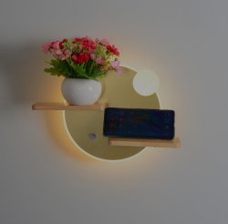 Світильник настінний (бра) Sirius S9298R/1W GD 11W USB LED