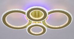 Люстра светодиодная Sirius 19092/2+2+1 GD 198W LED с пультом+диммер