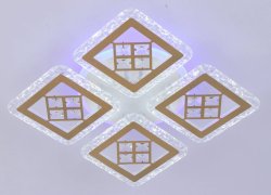 Люстра светодиодная Sirius 03993/4+1 GD+WT 78W LED с пультом+диммер