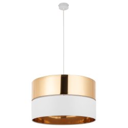 Люстра с абажуром TK Lighting Hilton White/Gold 4771