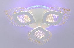 Люстра светодиодная Sirius 21192/3+1 WT 88W LED с пультом+диммер