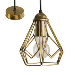 Люстра подвес Atmolight Bevel P165 Antic Gold