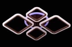 Люстра светодиодная Sirius ST 1335/2+2 COFFE+RGB 96W LED