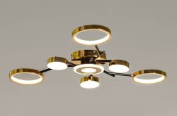 Люстра светодиодная Sirius ST 1187/7 BK+GD 132W LED 