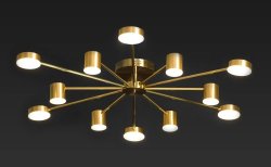 Люстра светодиодная Sirius ST 0087/12 CP 144W LED