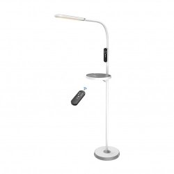 Торшер светодиодный Horoz Electric LED NORMAN-C 15W белый беспроводная подзарядка