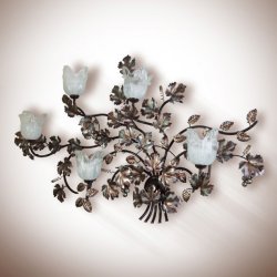 Настінний торшер флористика 5352