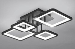 Люстра светодиодная Sirius 7806/4 BK 72W LED с пультом+диммер