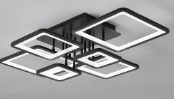 Люстра светодиодная Sirius 8806/6 BK 122W LED с пультом+диммер