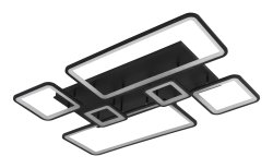 Люстра светодиодная Sirius 1086/6 BK 204W LED с пультом+диммер