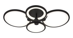 Люстра светодиодная Sirius 5906/4 BK 65W LED с пультом+диммер