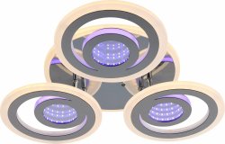 Люстра світлодіодна Sirius S9888/3H CR 96W LED з пультом+димер