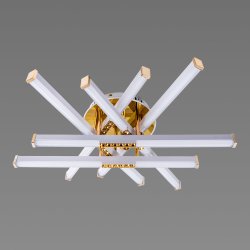 Люстра светодиодная Sirius S738/6Н WT+GD 78W LED с пультом