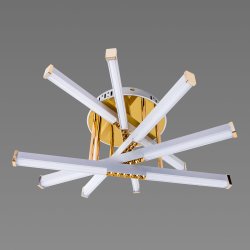 Люстра светодиодная Sirius S938/5Н WT+GD 65W LED с пультом