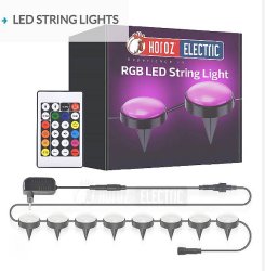 Гірлянда вулична світлодіодна Horoz Electric LED AMBIANCE RGB IP44