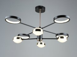 Люстра світлодіодна Sirius S278/4+4H COFFEE+GD 68W LED з пультом