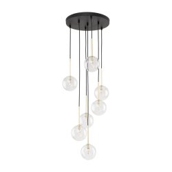 Люстра подвес TK Lighting Nilos Black/Gold 5362