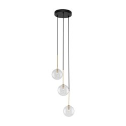 Люстра подвес TK Lighting Nilos Black/Gold 5942