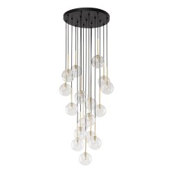 Люстра подвес TK Lighting Nilos Black/Gold 5945