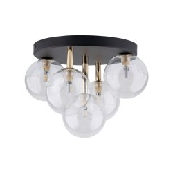 Люстра потолочная TK Lighting Nilos Black/Gold 758