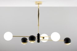 Люстра современная JUPITER MOKA 1965 MO6 CZ/MS BI