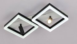 Люстра светодиодная Sirius 60233/2В WT+ВК 110W LED с пультом