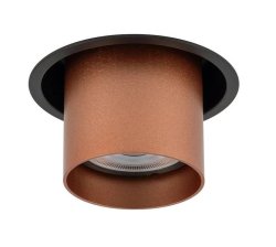 10801 Світильник вбудований Nowodvorski MONO SLIDE BLACK/COPPER PL