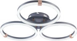 Люстра светодиодная Sirius 3906/3H SR+GD 96W LED с пультом+диммер