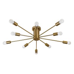 Люстра потолочная Sirius LVS1099257/10H BRZ
