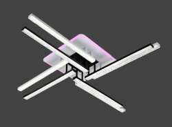 Люстра светодиодная Sirius ST 88061/8H WT/BK 182W LED