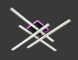 Люстра светодиодная Sirius ST 88061/4H ВК 116W LED