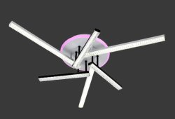 Люстра светодиодная Sirius ST 88061/3+3H WT/ВК 114W LED