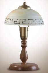 Настольная лампа из натурального дерева N&B Light Грек 717