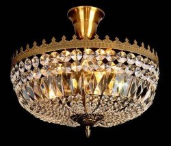 Люстра кришталева стельова Sirius ST 6788/8Н GD