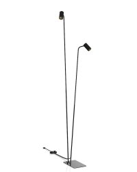 7718 Торшер Nowodvorski MONO II FL BLACK/GOLD PL