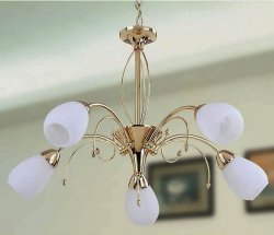 Люстра класична TINKO 80909CG/5P WT