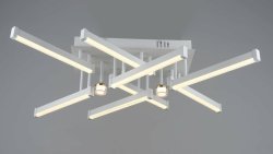 Люстра світлодіодна Sirius S5131/8+2Н WT+GD 52W LED без пульта