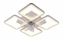 Люстра світлодіодна Sirius S7005 WT 84W LED Fan Phone APP