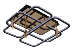 Люстра світлодіодна Sirius 4403 ВК 206W з пультом+димер 