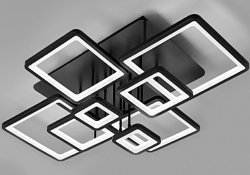 Люстра світлодіодна Sirius 8505 ВК 190W Phone APP