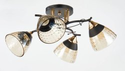 Люстра потолочная Sirius 2126/4 BK+FG