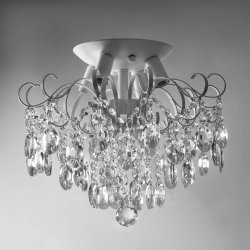 Люстра кришталева стельова Sirius SТ 9374/4H WT